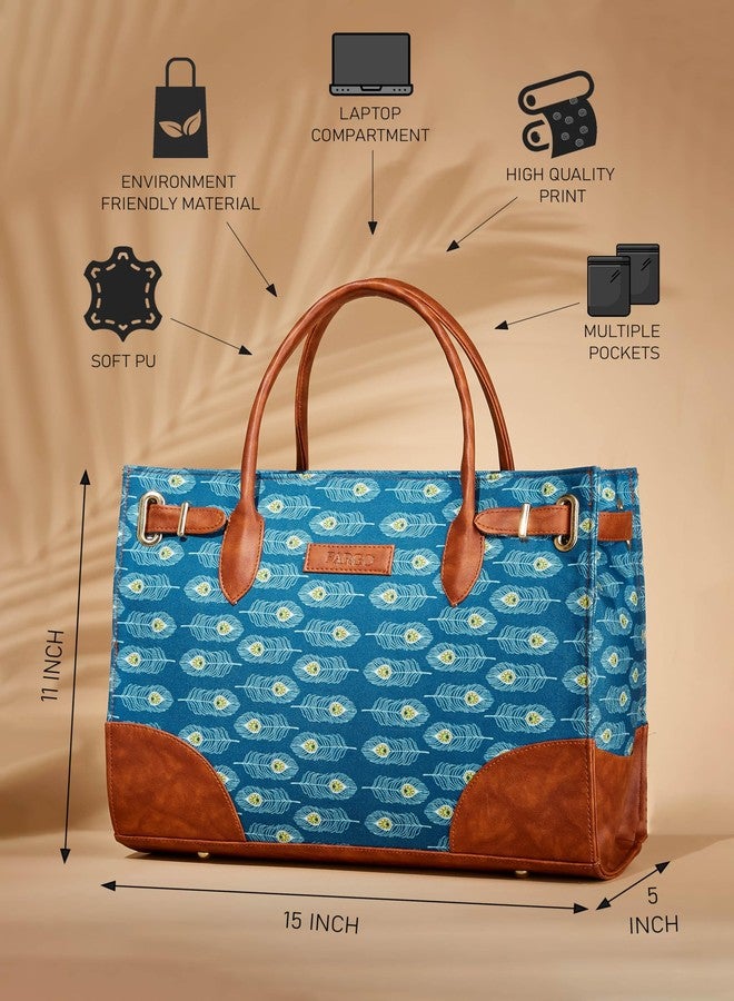 Fargo PU Canvas Women's Stylish Handbag (Multicolor1) - Image 4